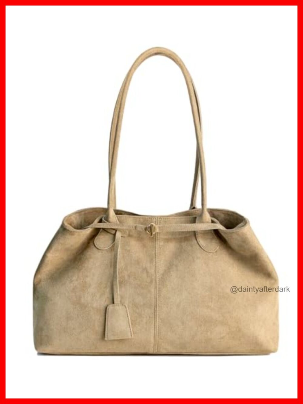 Suede Slouchy Hobo Shoulder Bag Underarm Satchel Crescent Crossbody Purse